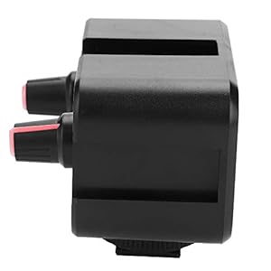 Voluxe Camera-audio-adapter mixer, camera-microfoon audio-mixer, 7x4x5,8cm zwart voor draadloze ontvanger DSLR-camera’s…