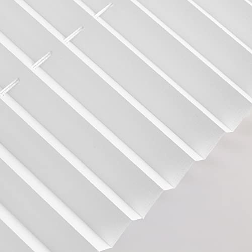 Plissee ohne Bohren Klemmfix 85x110cm(BxH) Weiß Jalousie Sonnenschutz Easyfix Faltrollo Lichtdurchlässig Rollo für Fenster & Tür