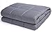 Produktbild Mingzheng Gewichtsdecke Therapiedecke 6,8kg für Jungen/Erwachsener, Anti-Stress Schwere Bettdecken für bessern Schlaf schneller einschlafen, DPTS Methode Angststörung, 120x 180 cm Grau