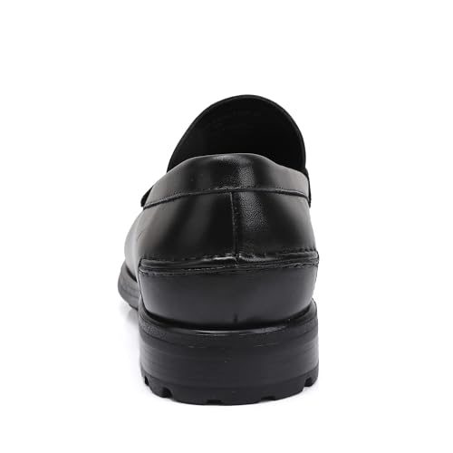 Formal Dress Shoes for Men, Premium Buckle Moc-Toe Business Shoes Casual Slip-on Penny Loafer3