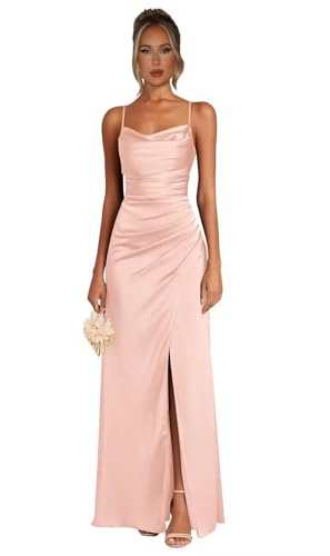 Spaghetti Strap Mermaid Bridesmaid Dresses with...