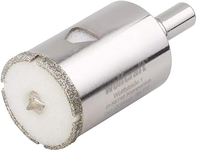wolfcraft Corona de perforación de diamante "Ceramic" con broca centradora y vástago I 5926000 I Para instalaciones sanitarias y eléctricas en azulejos y baldosas; profundidad de corte: 45 mm