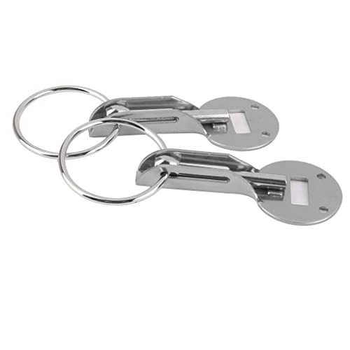 figatia 2 pcs Universal Hood Lock Sport Lock Car Alloy