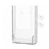 Marketing Holders Suction Cup Trifold Holder with Card Slot for 4