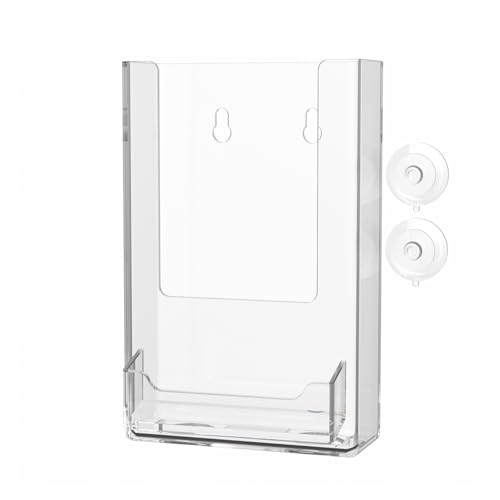 Marketing Holders Suction Cup Trifold Holder with Card Slot for 4