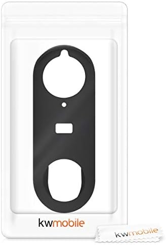 kwmobile Case Compatible with Nest Hello Video Doorbell - Protective Silicone Cover Black