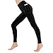 FVXYnnv Nero Leggings Sportivi Donna Vita Alta Elasticizzati,Pantaloni Yoga con Tasche per Palestra Fitness Corsa Allenamento Collant (XL)