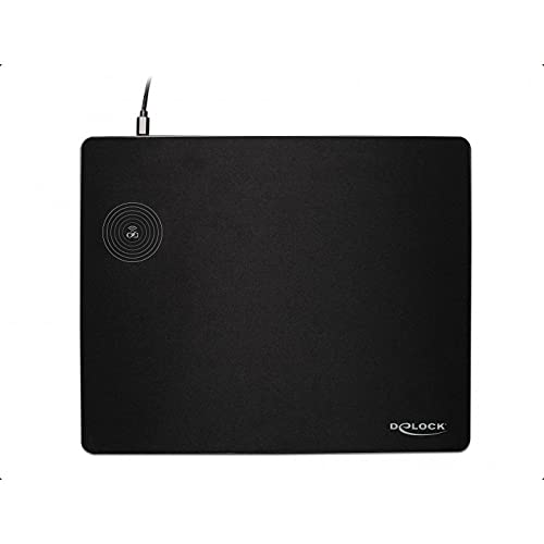 DELOCK ALFOMBRILLA DE RATÃ“N CON CARGADOR INDUCTIVO USB BLACK