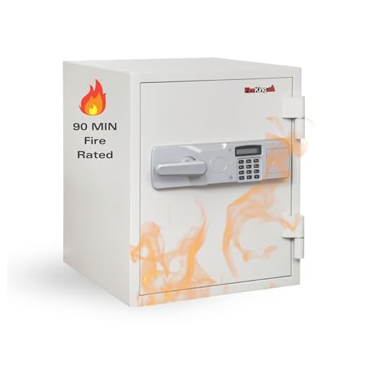 FireKing KF18142WHE Two Hour Fire and Water Safe, 1.85 ft3, 19 2/3 x 18 1/2 x 24, White