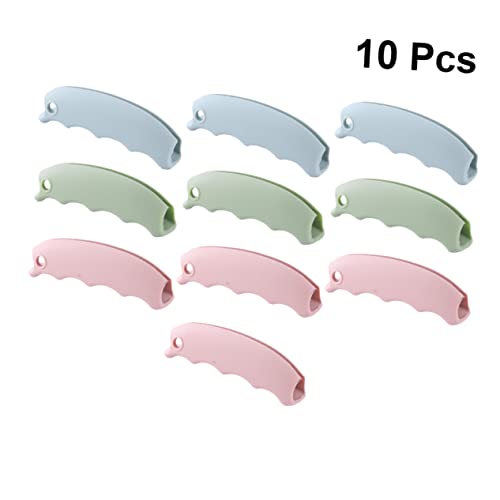 KICHOUSE 10 Pcs Transportador De Saco De Supermercado Porta Saco De Silicone Alça De Cesta Saco De L