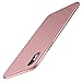 Produktbild TORRAS Dünn iPhone X Hülle/iPhone XS Hülle mit Panzerglas [1 Hülle+1 Panzerglas] Slim iPhone X Case/iPhone XS Case Anti-Scratch Anti-Fingerabdruck Anti-Gelb Handyhülle für iPhone X/Xs (Rose Gold)