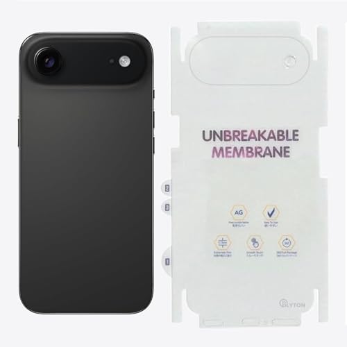 Image of MACLEN Matte Finish Full Body Cover Back Protector Compatible with iPhone 17 Air | Unbreakable Membrane Scratch Guard Full Fit Protective, Case Friendly, (Back & Side) (Pack of 1)