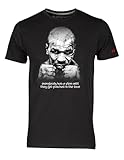Blasfemus Iron Mike T-Shirt Homme L�gendes Sport, Boxe Ann�es 80, Noir , Medium