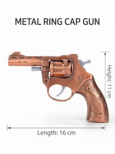 Generic Metal Ring Cap Gun Revolver with Holster (Rosegold) - Image 3
