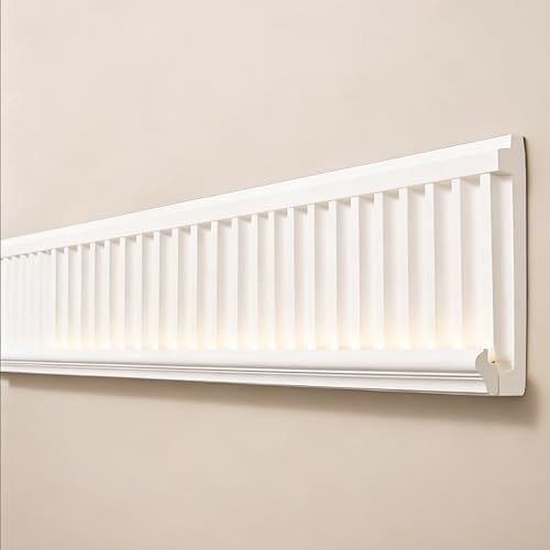 Tira de zócalo de pared con luz ambiental para salones modernos