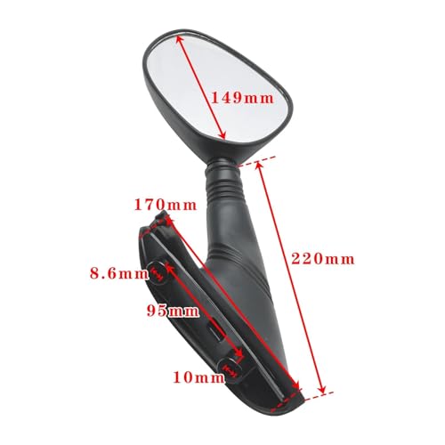 Espejo retrovisor de motocicleta Piaggio X9 Evolution 200 2000-2003 5