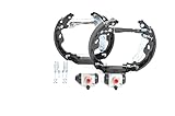 Contenu : deux cylindres de roue (diamètre piston 19 mm), quatre mâchoires de frein (largeur 32 mm), système de rattrapage à ressort