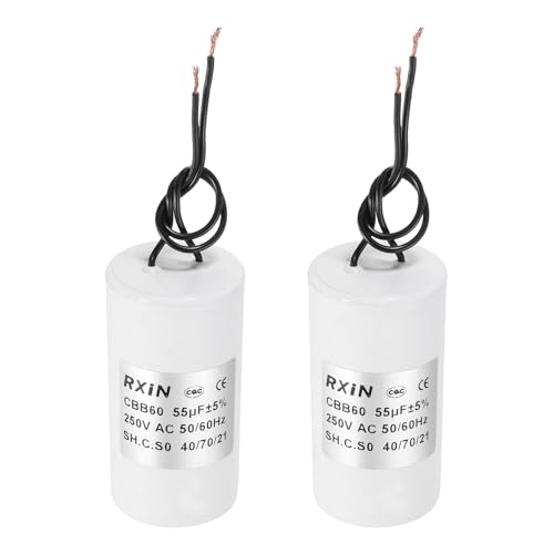 Condensateur 55 UF 250V CBB60 à 2 fils pour optimiser le démarrage de moteur et compresseur