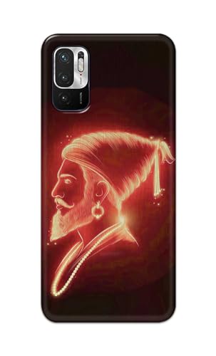 Image of Plastic Printfidaa Printed Hard Back Cover Case For Mi Redmi Note 10T 5G|Mi Redmi Note 10 5G|Mi Poco M3 Pro 5G Back Cover (Chatrapati Shivaji Maharaj) -112