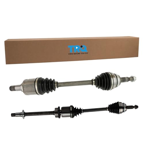 TRQ Front CV Axle Shaft Assembly Set Driver & Passenger Side Compatible with 2017-2018 Toyota Highlander