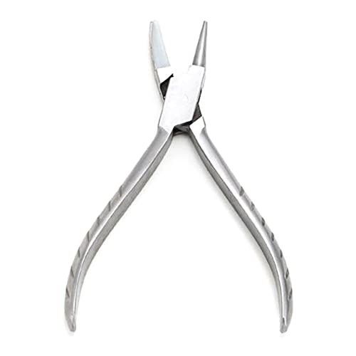 Nylon Jaw Pliers Stainless Steel Craft Plat Nose Pliers Tools For Jewelry Making Glasses Frame Adjusting Repairing