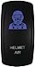 Dragonfire Racing 04-0091 Laser Etch Dual LED Switch - Helmet Air - Blue