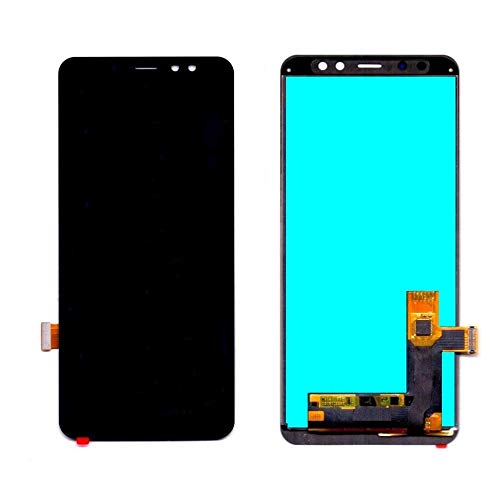 Image of SPiED - LCD with Touch Screen for Samsung Galaxy A8 Plus 2018- White (Display Glass Combo Folder) (Samsung Galaxy A8 Plus 2018)