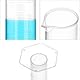 QWORK® 4 Stück Messzylinder Kunststoff Set, 10/25/50/100ml, Wiederverwendbarm,für Wissenschaft, Labore, Schule