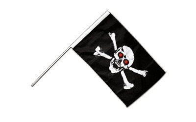 Drapeau Pirate fâché Digni 60 x 90 cm pour déguisement et défilé à thème