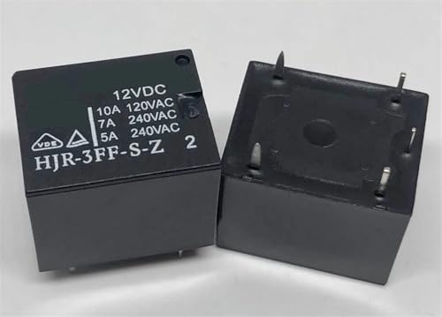 Relais HJR-3FF-S-Z 12VDC domotique et circuit imprimé T73-1C 5 broches