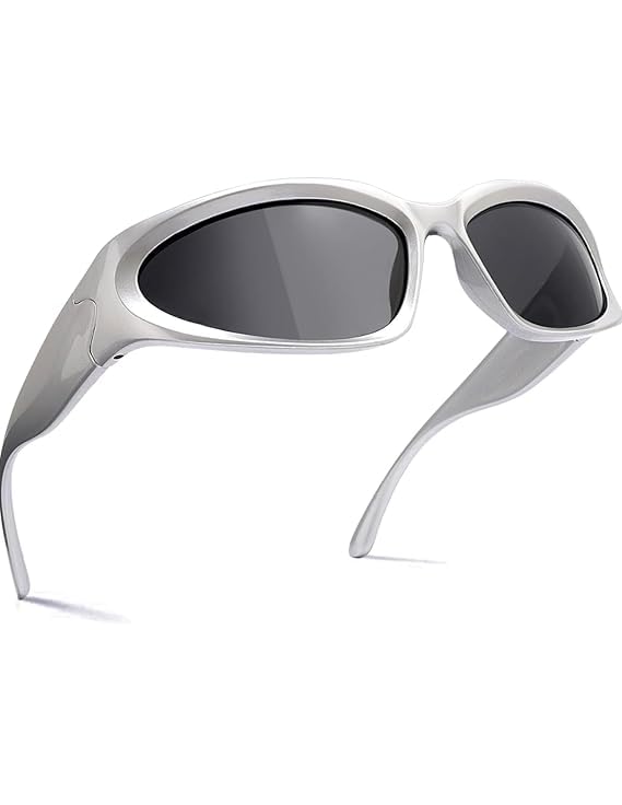Image of Roshfort Sports Non Polorized Sunglasses UV Protection Sunglass for Men & Women Cycling Running Driving Fishing Multi Shade Glasses ITALIC (Size -Medium)