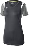 Mizuno Ss 440646.9U73.07.XL Balboa 5.0 Kurzarm Volleyball Trikot, Anthrazit/Silber, X-Large