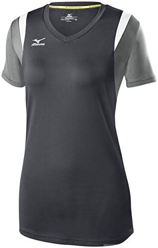 Mizuno Balboa 5.0 maillot de volley à manches courtes respirant gris anthracite