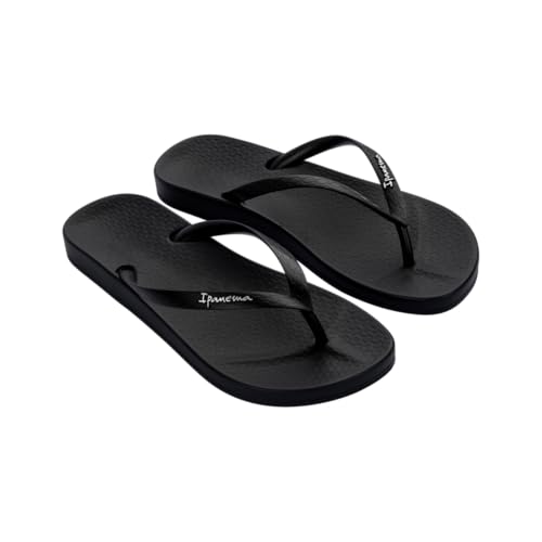 Ipanema Damskie klapki japonki anatomiczne Tan, 8023 Black Black, 41/42 EU