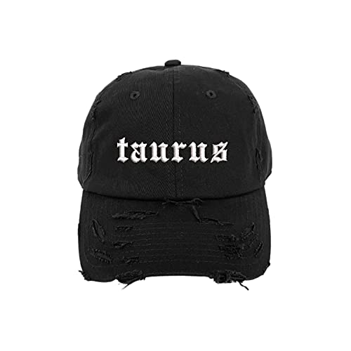 Gorra de béisbol vintage Taurus en negro unisex