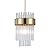 Gold Pendant Lights Kitchen Island,1-Light Crystal Pendant Light Fixtures Over Island,Modern Brass Mini Chandelier for Dining Room, Adjustable Cord Hanging Lights for Bedroom,Bar,Sink,Entryway