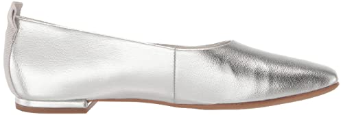 Franco Sarto Womens Vana Slip On Ballet Flat , Metallic Silver, 7 #TOP5