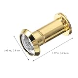 DEARMAMY Privacy Cover Door Peephole Viewer Stainless Steel Door Eye Viewer with Glass Security Device Thickness Easy Installation Reusable Protection - Image 6