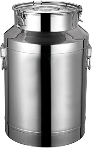Seau de Transport de Lait 20L en Inox pour Conserver le Vin et l'Huile à la Maison