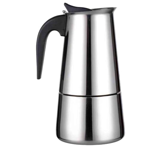 MAGICLULU Cafetera de Acero Inoxidable Diseño Simple y Creativo para 9 Personas, Hervidor Portátil de 450ml Adecuado para Bebidas Calientes y Frías en Casa