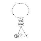 Schutzengel Rückspiegel Charm Drive Safe Gifts Car Ornament Hanging New Drivers Gifts May Your Guardian Angel Ride with You, Edelstahl