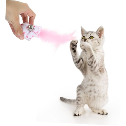 SUPVOX 6 Peças De Bola De Pelúcia Para Gatos Brinquedos Para Gatos Bolas Com Sino Para Gatos Interno