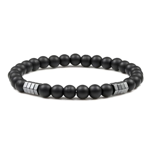 Bracelet perlé en cristal perles nature pierres bleues blanches rondes élastiques 17cm