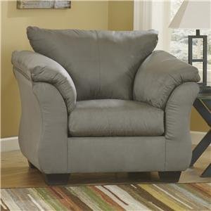 The Darcy Mocha Chair with Ottoman 
