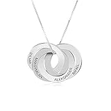 4 Ringe sind miteinander verbunden und stellen eine unzerbrechliche Verbindung und Liebe zwischen Ihnen und Familie und Freunden dar.