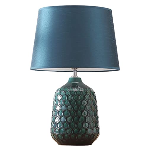 Lámpara de mesa Lámpara de mesita de noche de cerámica creativa, lámpara de mesita de noche minimalista moderna for dormitorio, sala de estudio, sala de estar, lámparas decorativas personalizadas Lámp