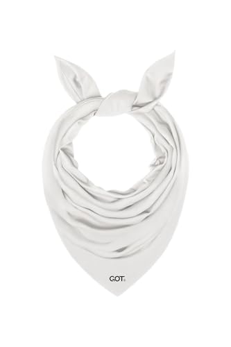 GOT Sports UPF 50+ Cooling Bandana for Men & Women - Thermoregulation, Moisture-Wicking, Sun Protection Bandana Neck Wraps (White Solid)