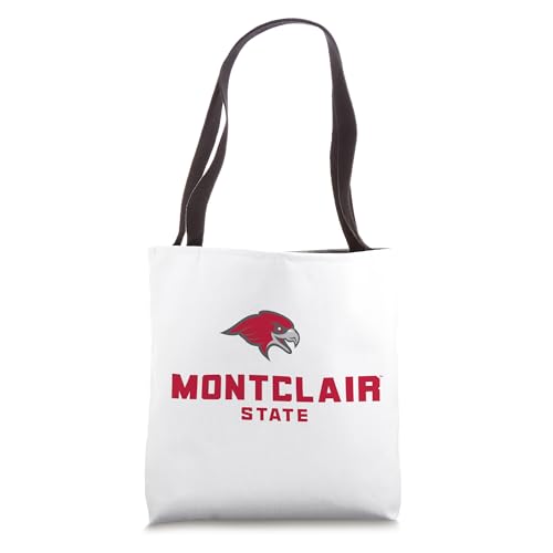 Montclair State University Red Hawks Stacked Logo Tote Bag miniatura 1