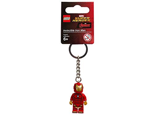 Image of Lego Super Heroes Invincible Iron Man Keyring / Key Chain - Official LEGO Product