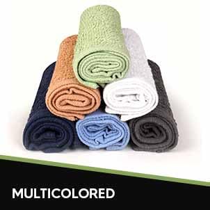 Image of Towel and Linen Mart 100% Cotton - Wash Cloth Set - Flannel Face Cloths, Highly Absorbent and Soft Feel Fingertip Towels (Multi 12, Pack of 12)